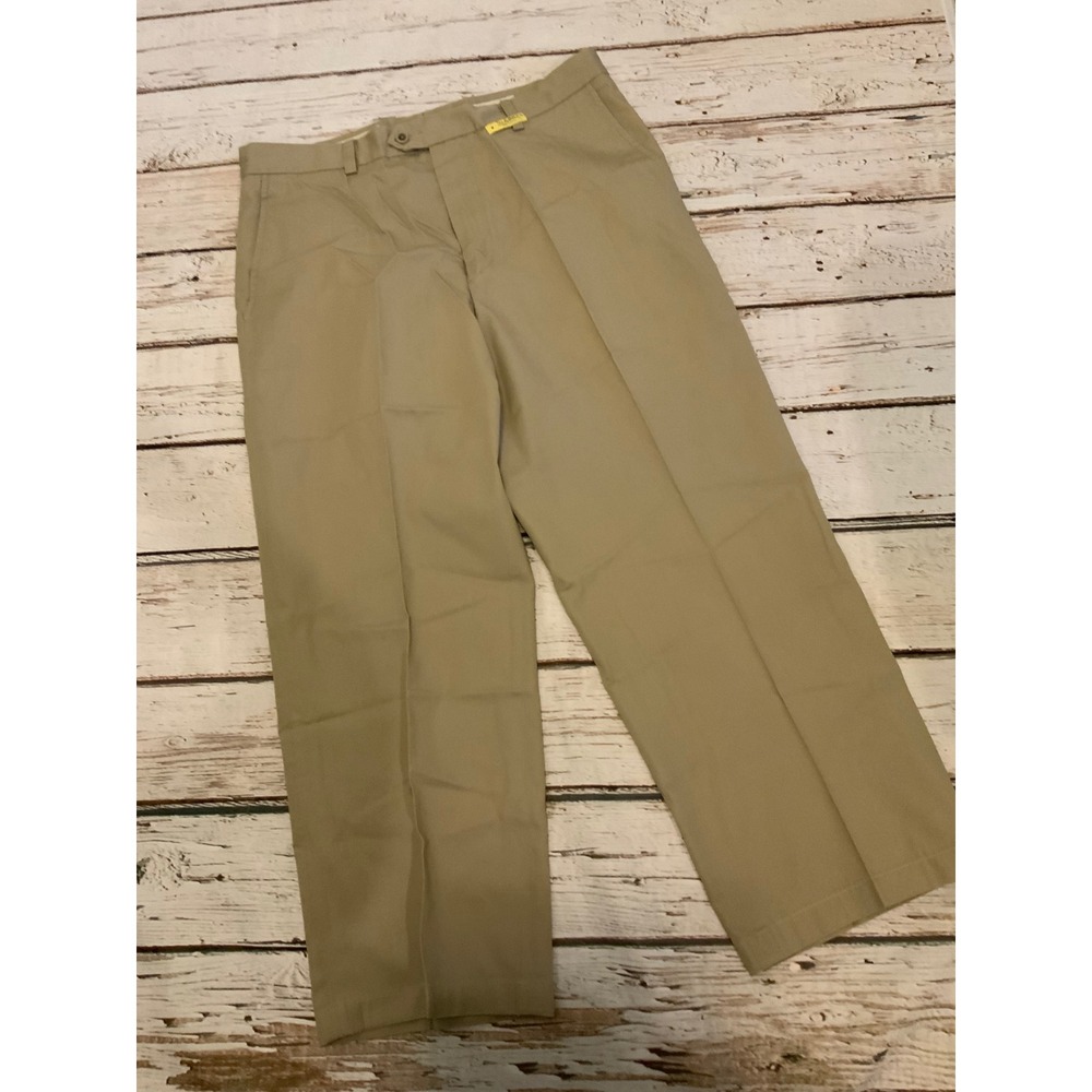 John W. Nordstrom Mens Smartcare Stain Resistant Chino Pants Tan 36W x 31L